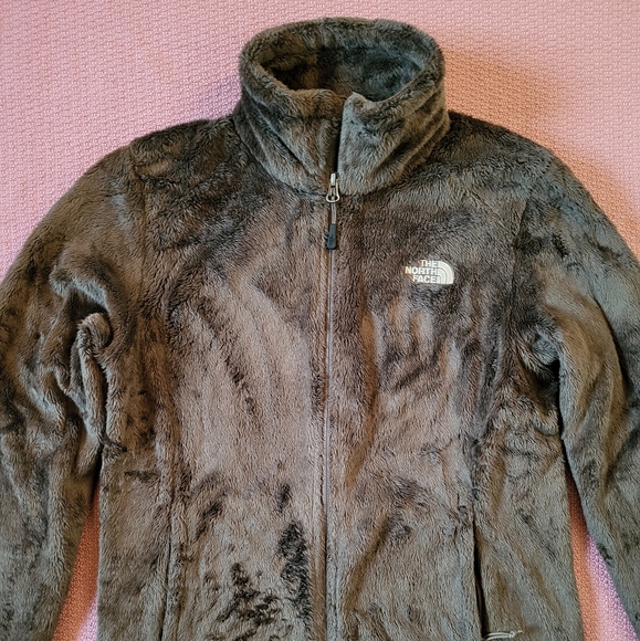 The North Face Brown Fuzzy Fleece Jacket Womens Small Ski Jacket Insert AMVD - Picture 2 of 11